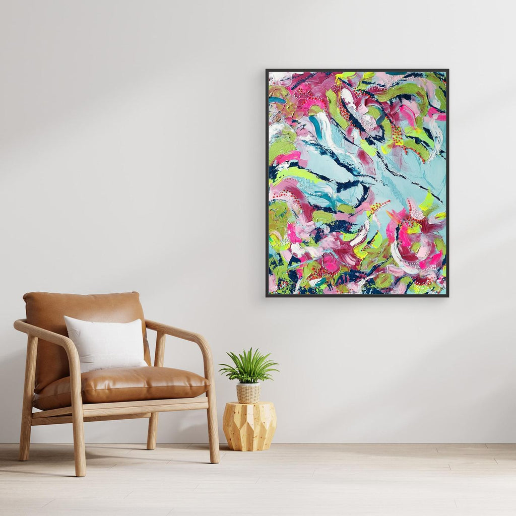 - SEA II.0 PRINT on canvas - wooden/white/black frame