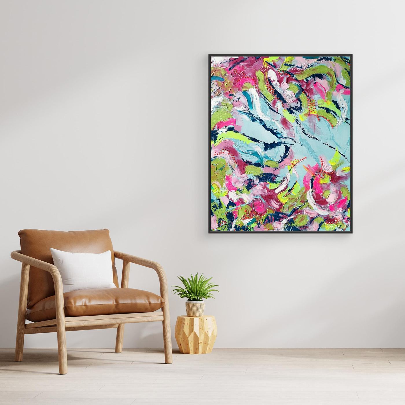 - SEA II.0 PRINT on canvas - wooden/white/black frame