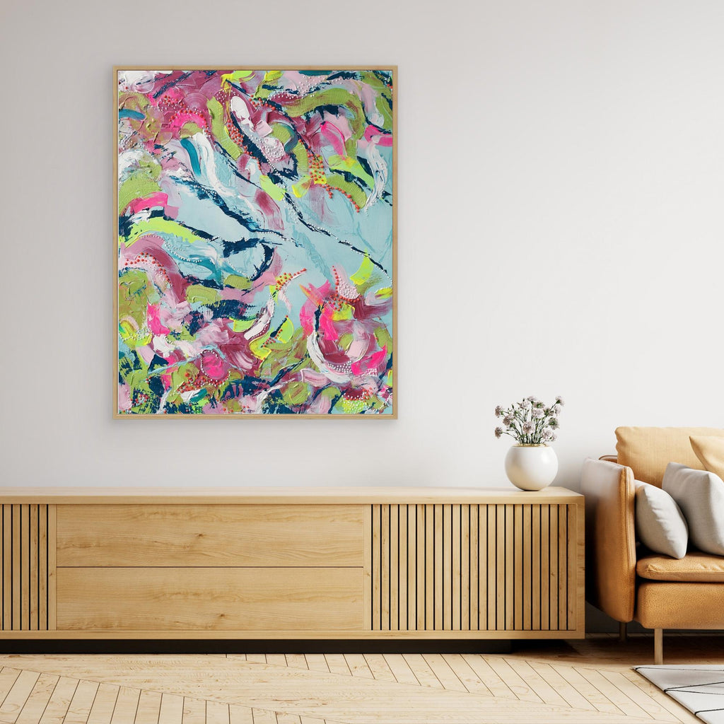 - SEA II.0 PRINT on canvas - wooden/white/black frame