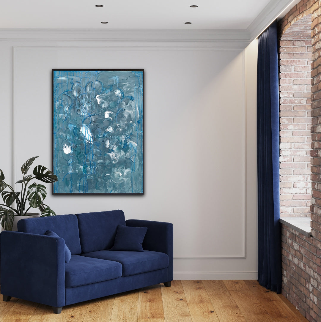 - SEA III.0 - Unikat on canvas  60x80cm