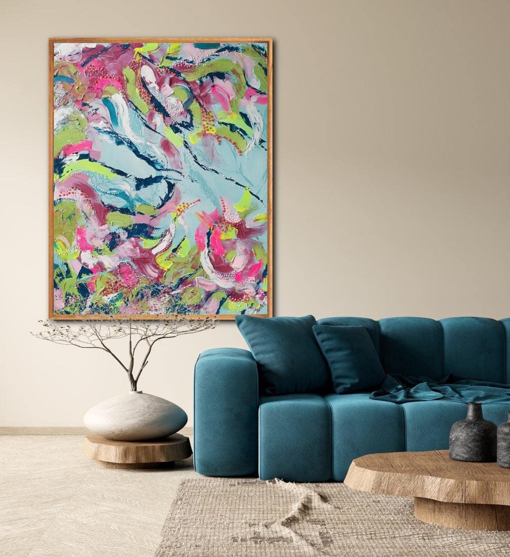 - SEA II - Unikat auf Leinwand 100 x120cm