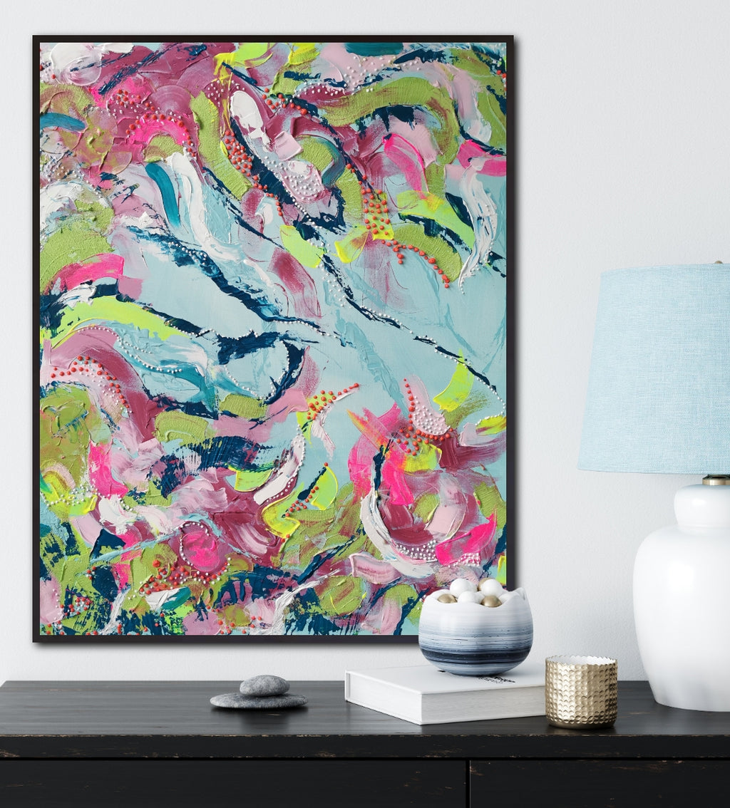 - SEA II.0 - Unikat on canvas 100x120cm SOON FOR SALE