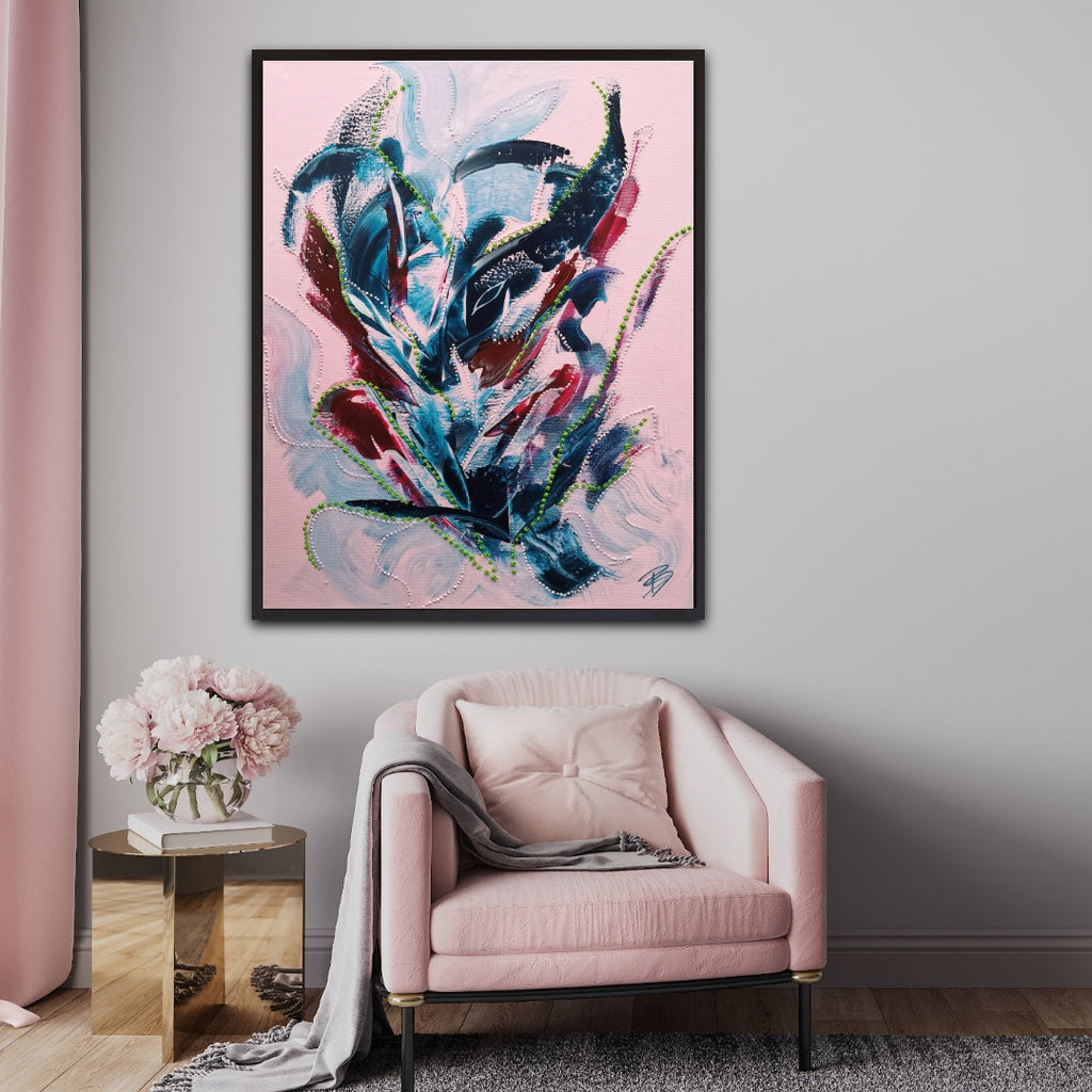 - Calm Clarity- Unikat on canvas 80x100cm SOON FOR SALE