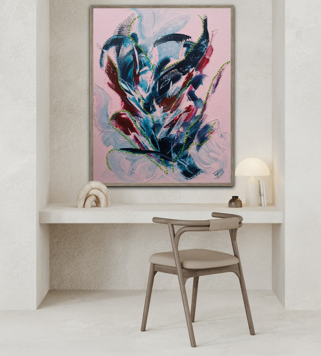 - Calm Clarity- Unikat on canvas 80x100cm SOON FOR SALE