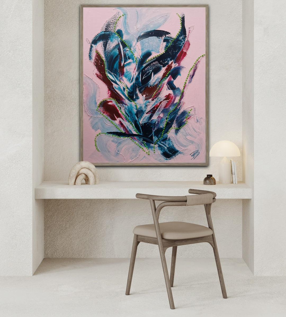 - Calm Clarity- Unikat on canvas 80x100cm SOON FOR SALE