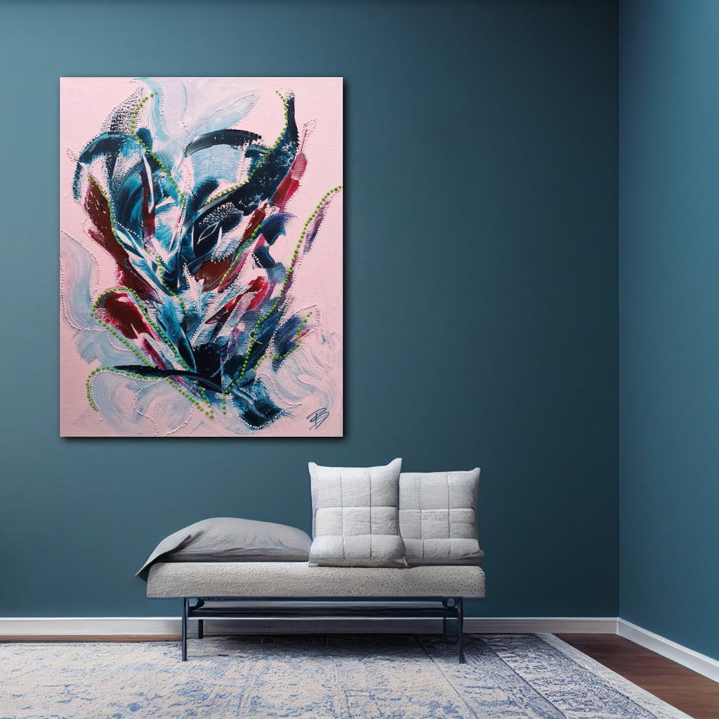 - Calm Clarity- Unikat on canvas 80x100cm SOON FOR SALE