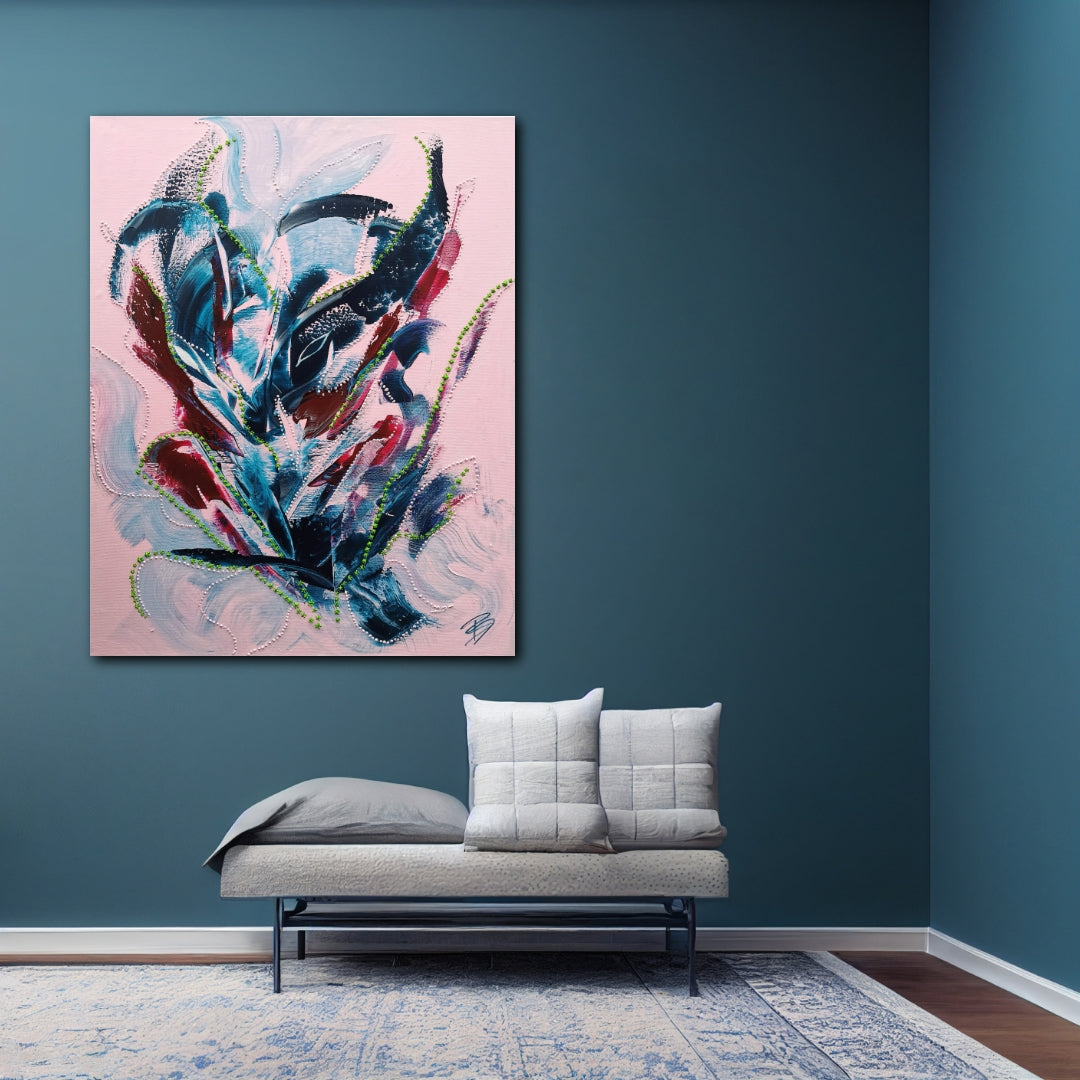 - Calm Clarity- Unikat on canvas 80x100cm SOON FOR SALE