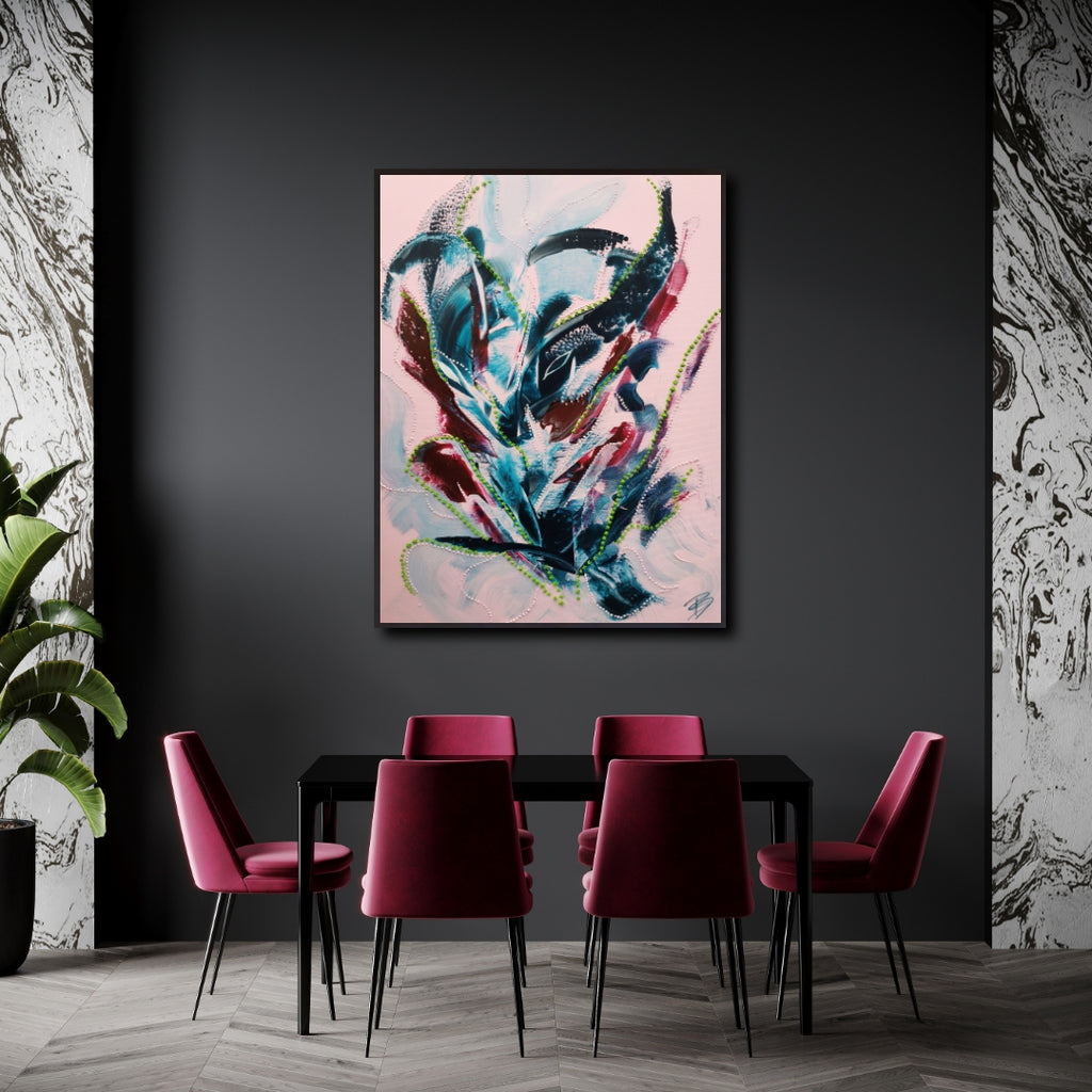 - Calm Clarity- Unikat on canvas 80x100cm SOON FOR SALE