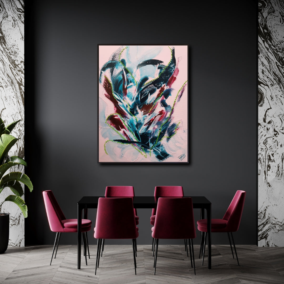 - Calm Clarity- Unikat on canvas 80x100cm SOON FOR SALE