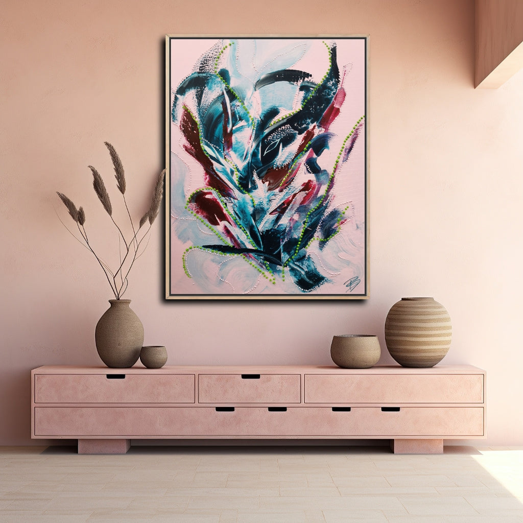 - Calm Clarity- Unikat on canvas 80x100cm SOON FOR SALE