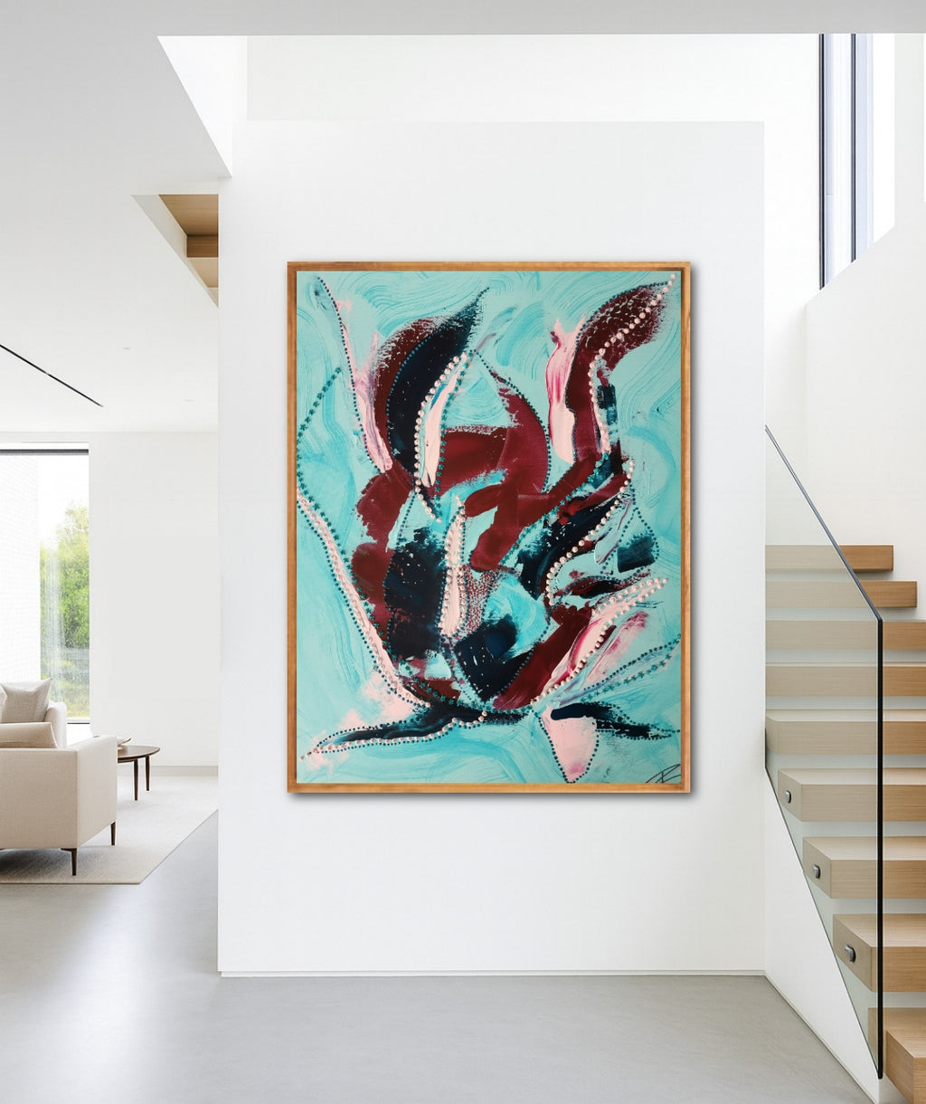 Calm Clarity II - Unikat on canvas 80x100cm