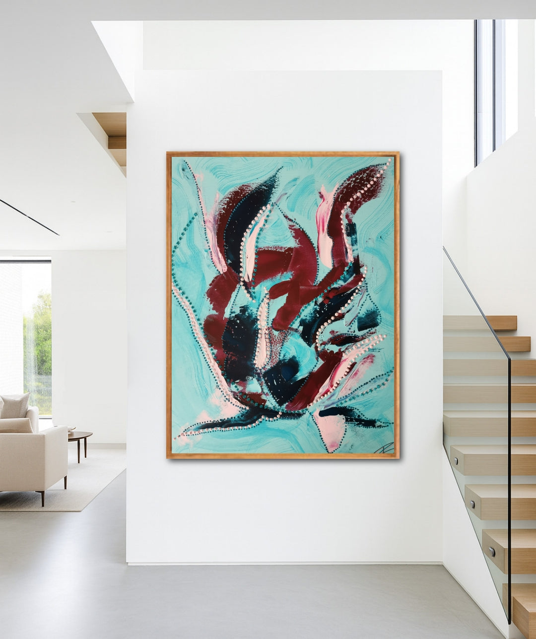 Calm Clarity II - Unikat on canvas 80x100cm