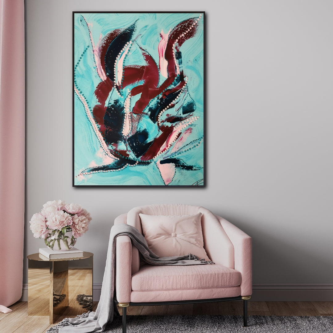Calm Clarity II - Unikat on canvas 80x100cm
