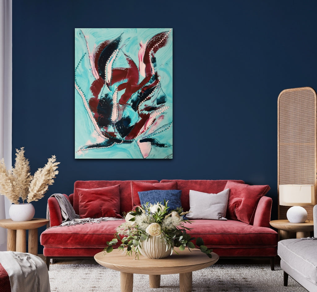 Calm Clarity II - Unikat on canvas 80x100cm