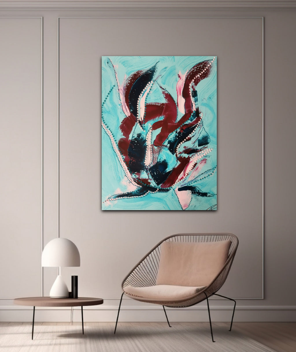 Calm Clarity II - Unikat on canvas 80x100cm