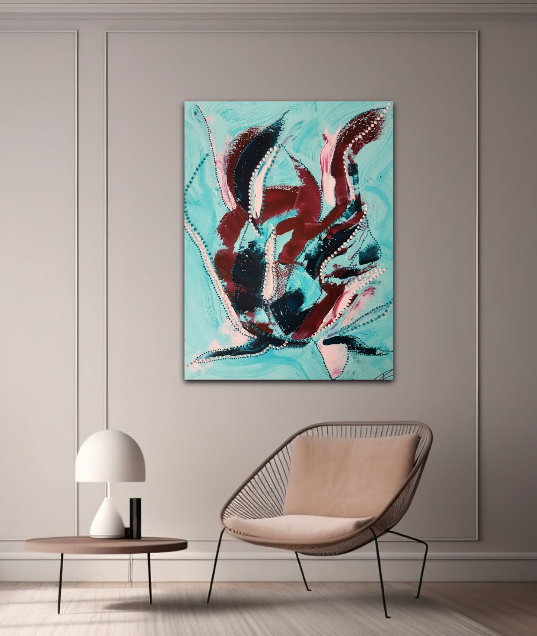 Calm Clarity II - Unikat on canvas 80x100cm