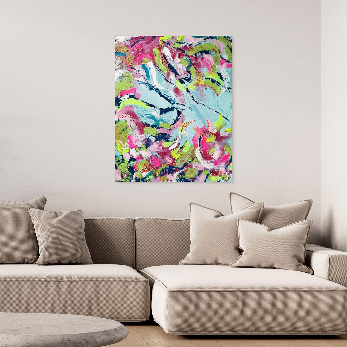 - SEA II.0 PRINT on canvas - wooden/white/black frame