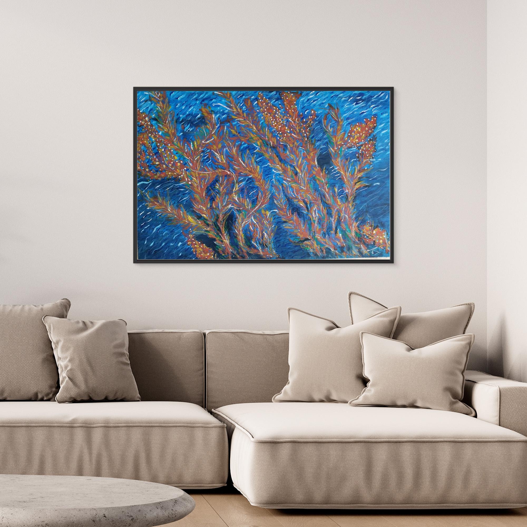 - UNTITLED - wooden/white/black frame