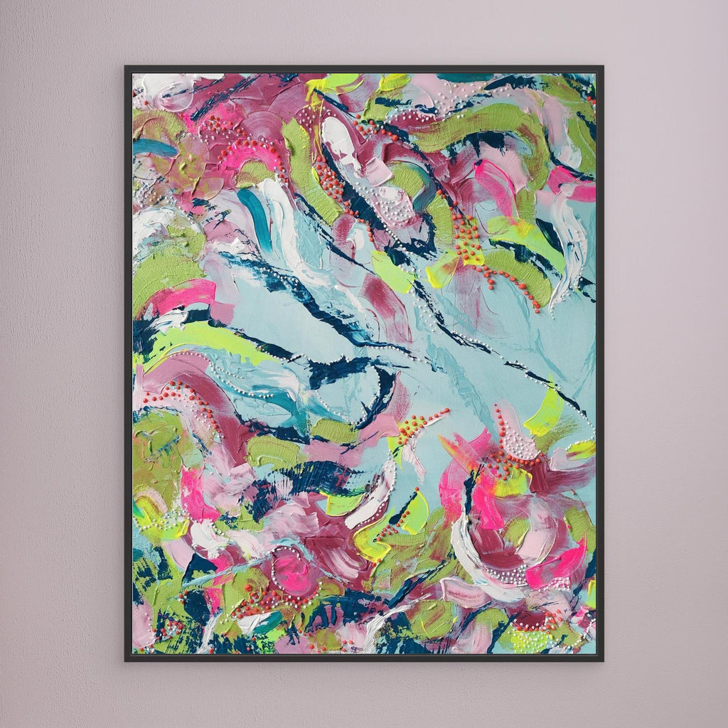 - SEA II.0 PRINT on canvas - wooden/white/black frame