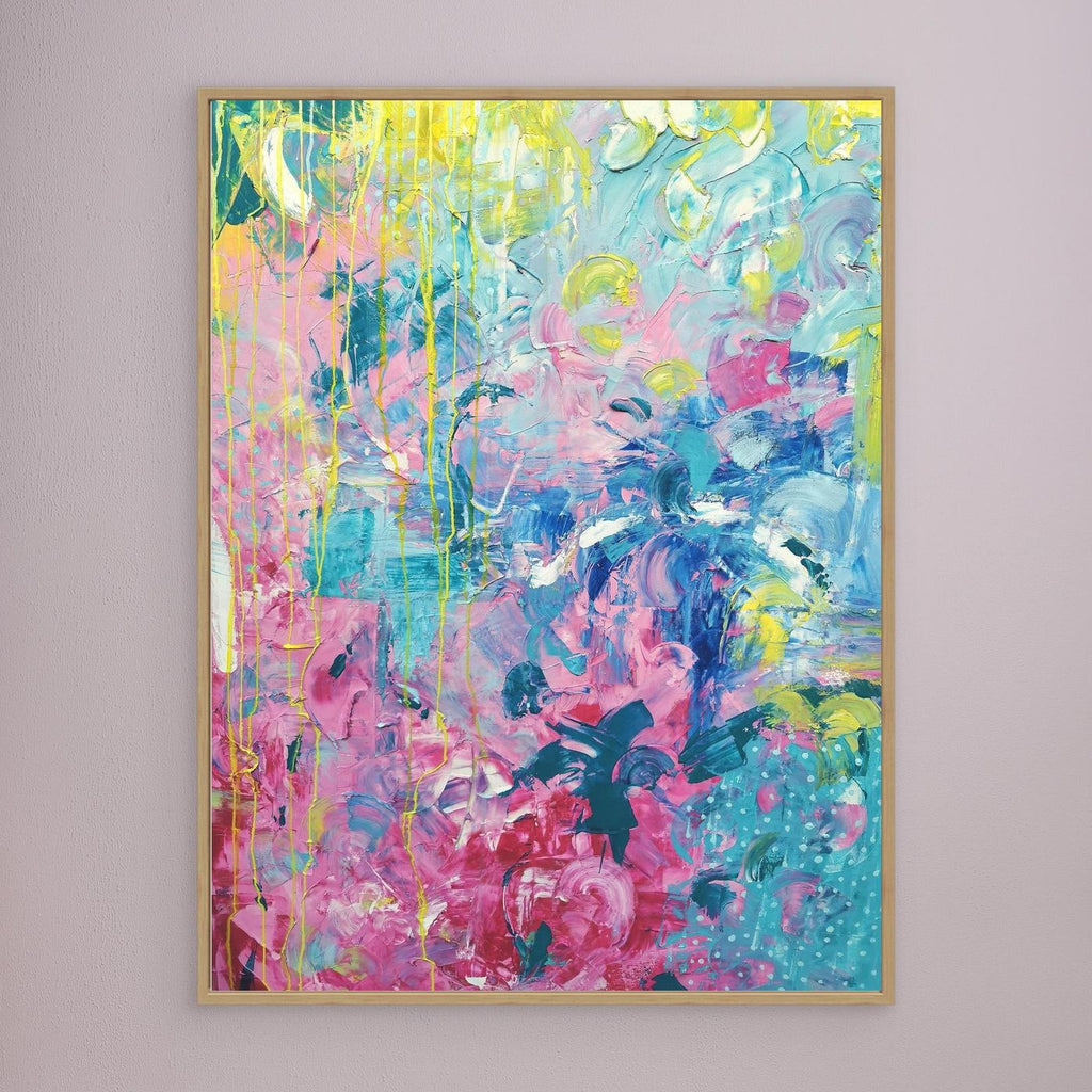 - SEA PRINT on canvas - wooden/white/black frame