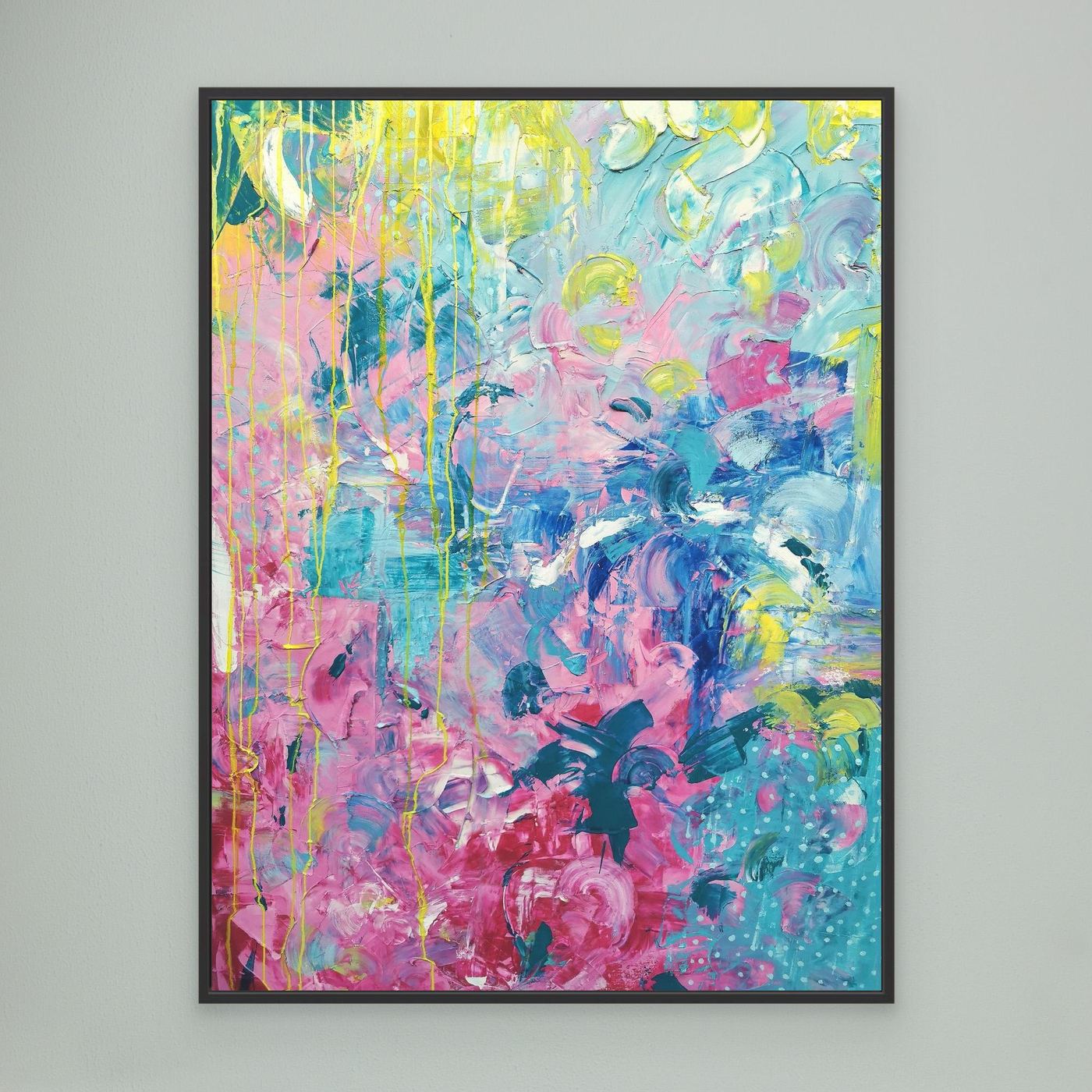 - SEA PRINT on canvas - wooden/white/black frame