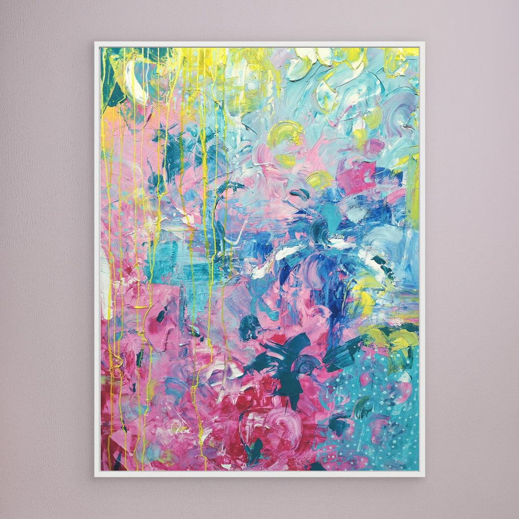 - SEA PRINT on canvas - wooden/white/black frame