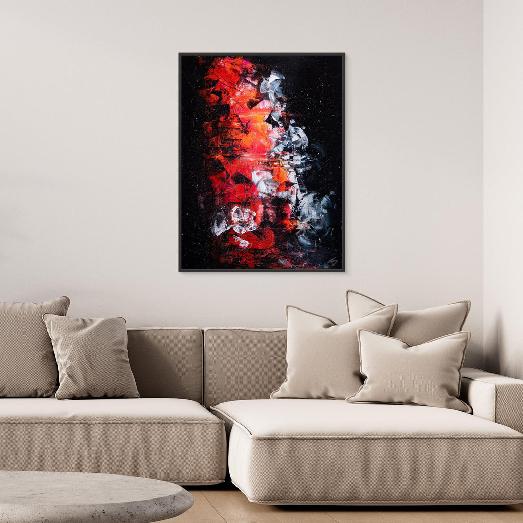 - UNIVERSE PRINT on canvas - wooden/white/black frame