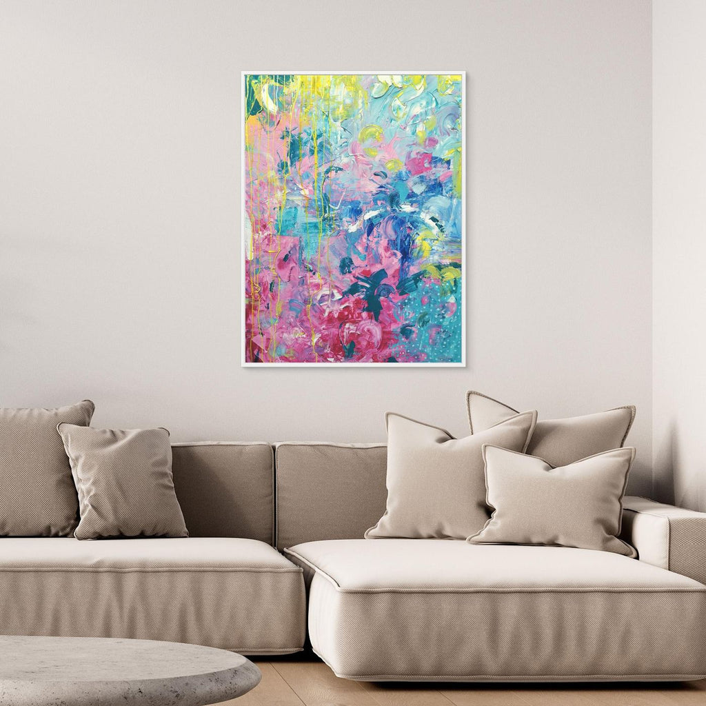 - SEA PRINT on canvas - wooden/white/black frame