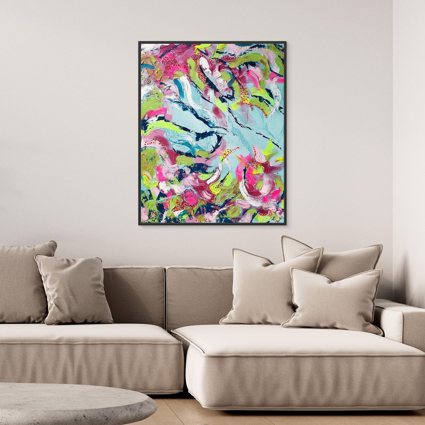 - SEA II.0 PRINT on canvas - wooden/white/black frame
