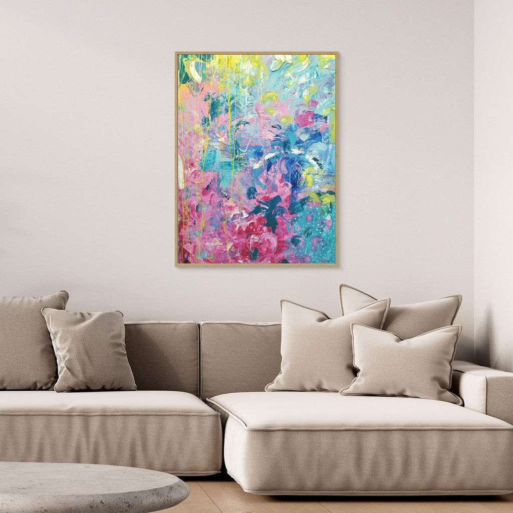 - SEA PRINT on canvas - wooden/white/black frame