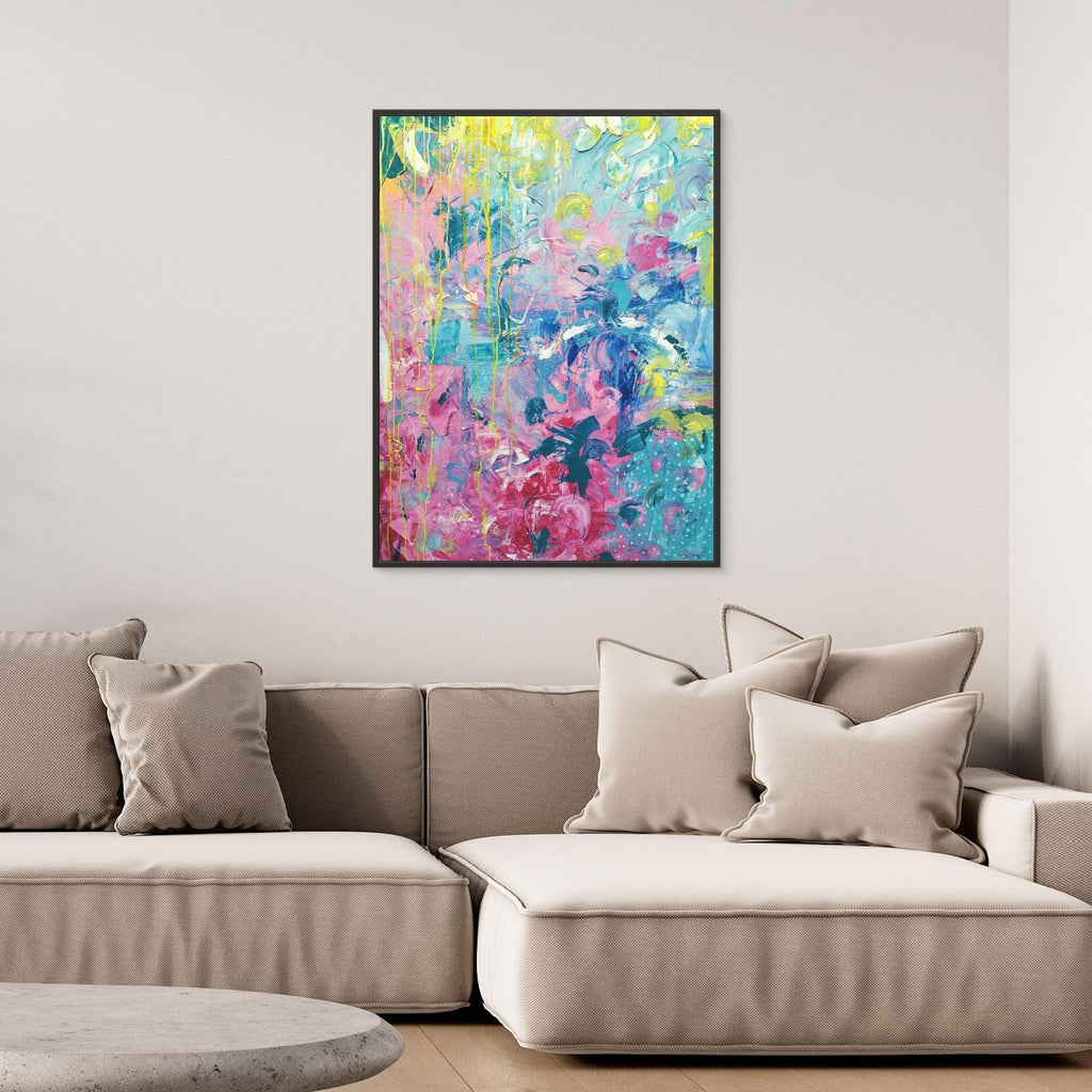 - SEA PRINT on canvas - wooden/white/black frame