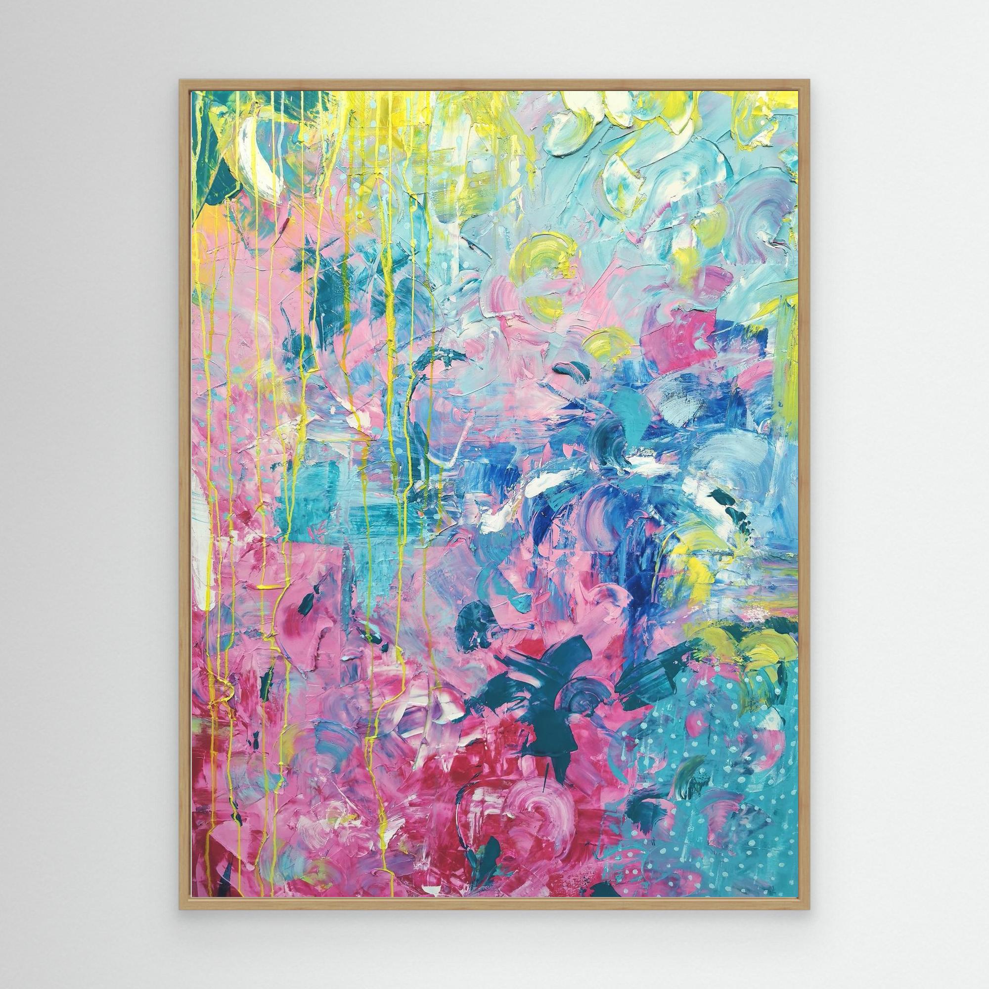 - SEA - wooden/white/black frame