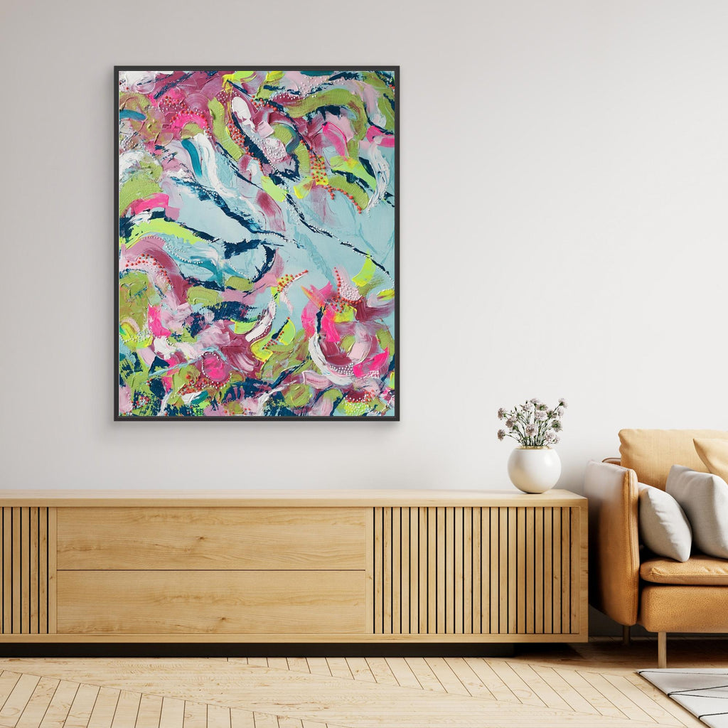 - SEA II.0 PRINT on canvas - wooden/white/black frame