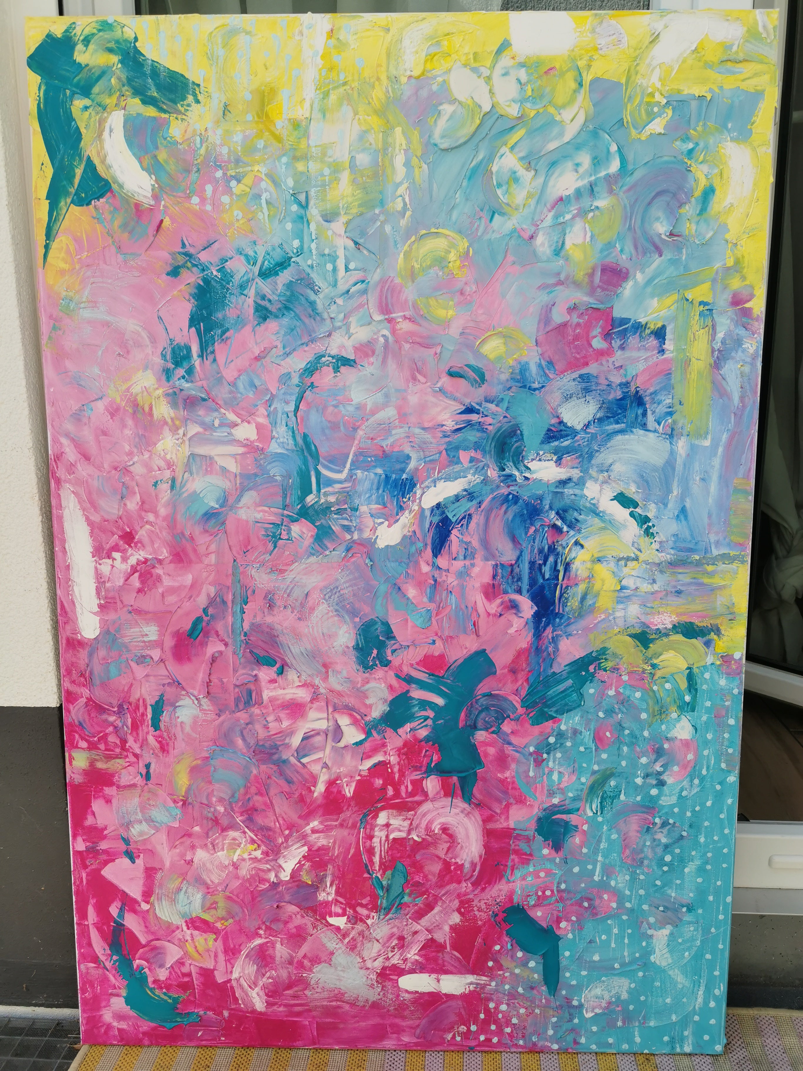 - SEA - Unikat on canvas 80x120 cm SOON FOR SALE