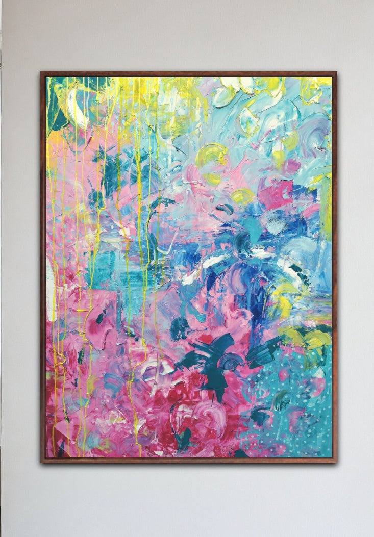 - SEA - Unikat on canvas 80x120 cm SOON FOR SALE