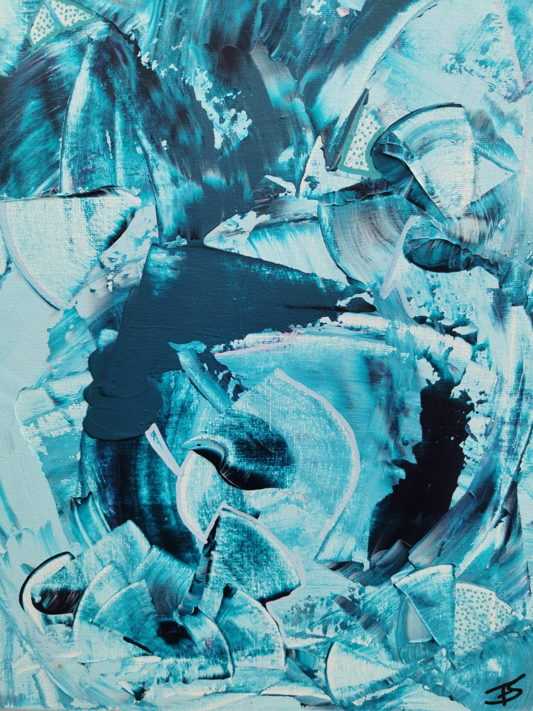 - Ice Ice Baby - Unikat on canvas 30x90cm