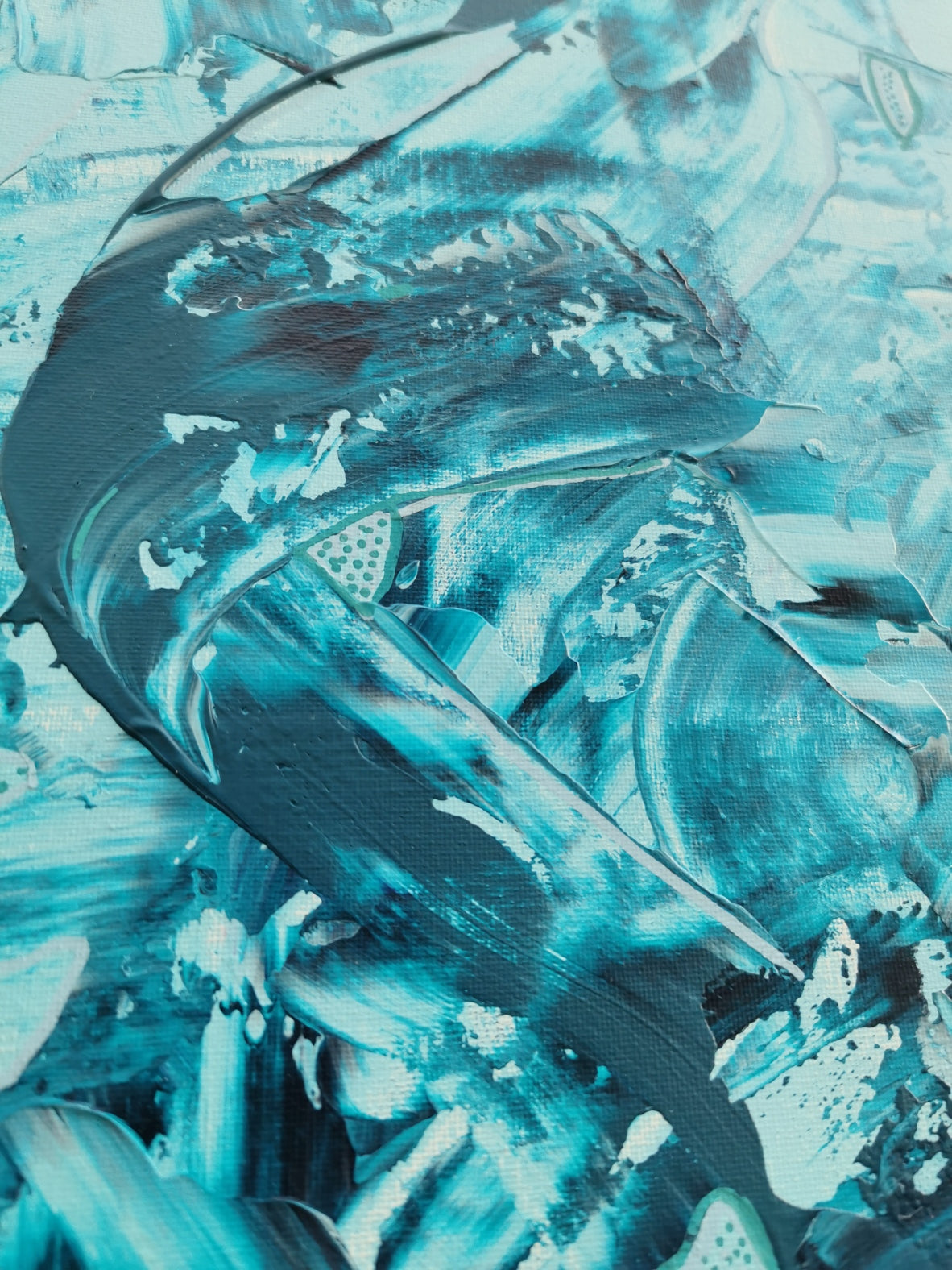 - Ice Ice Baby - Unikat on canvas 30x90cm