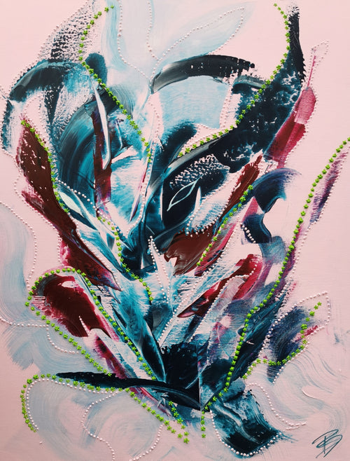 - Calm Clarity- Unikat on canvas 80x100cm SOON FOR SALE