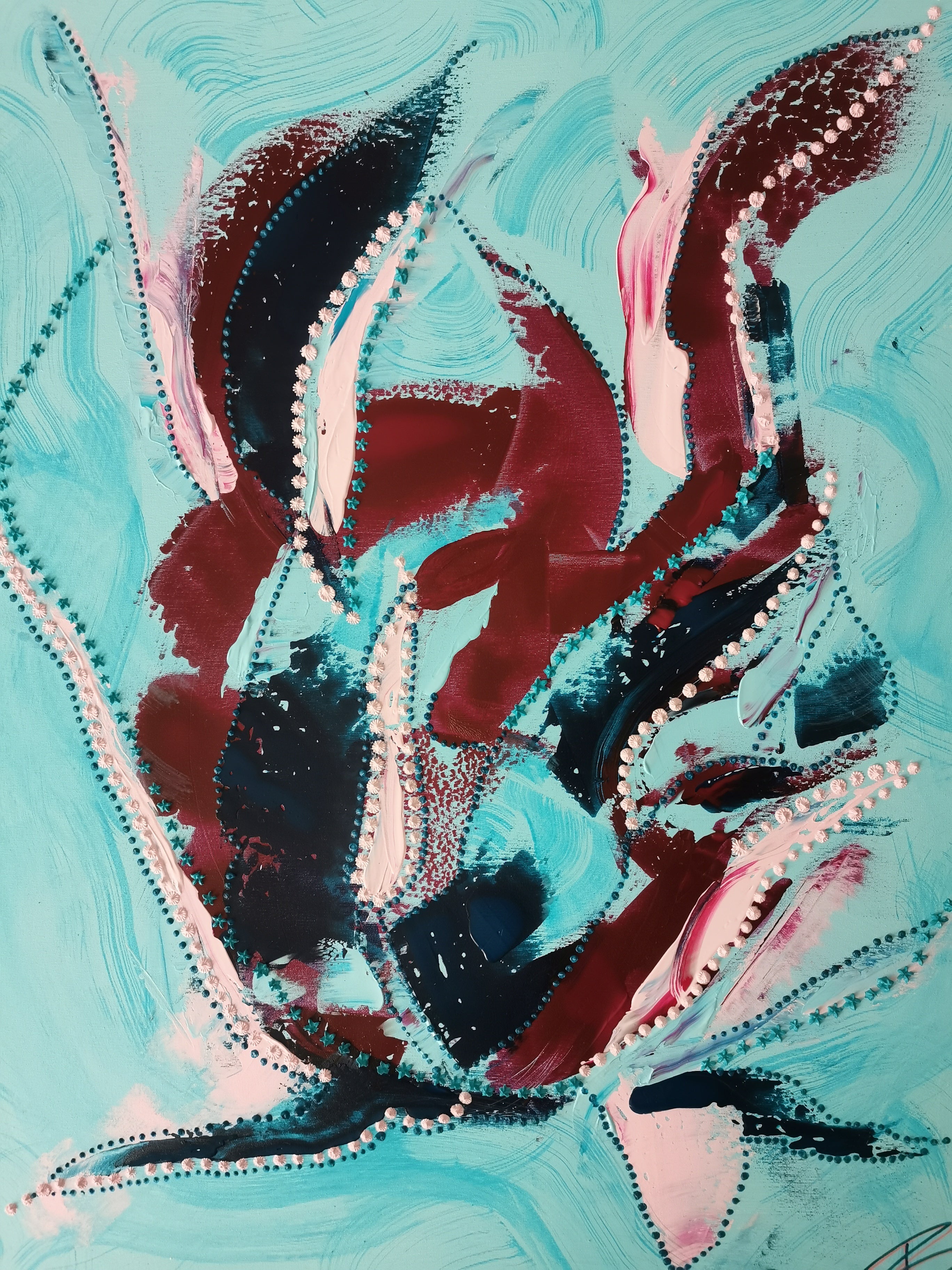 Calm Clarity II - Unikat on canvas 80x100cm