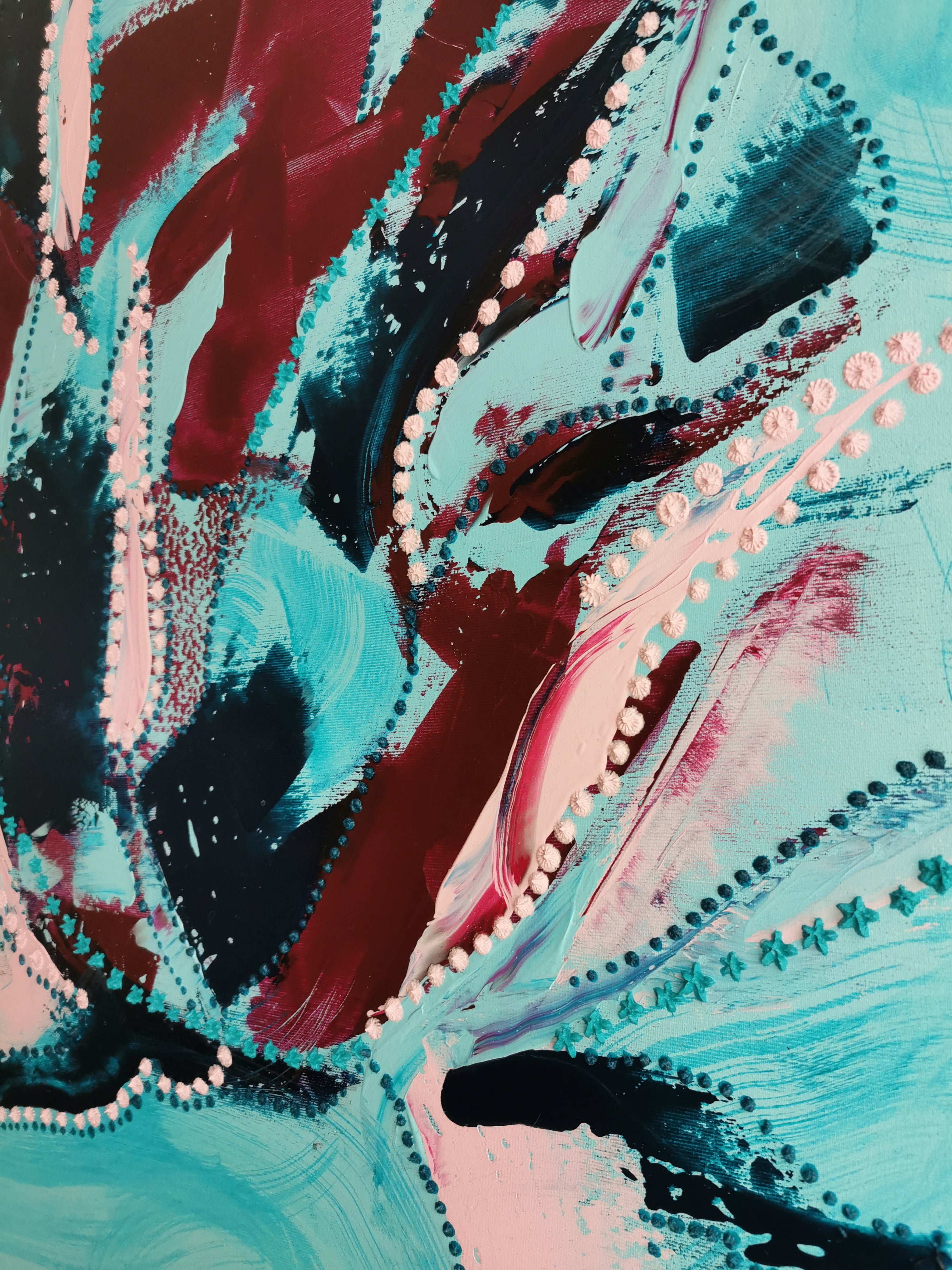 Calm Clarity II - Unikat on canvas 80x100cm