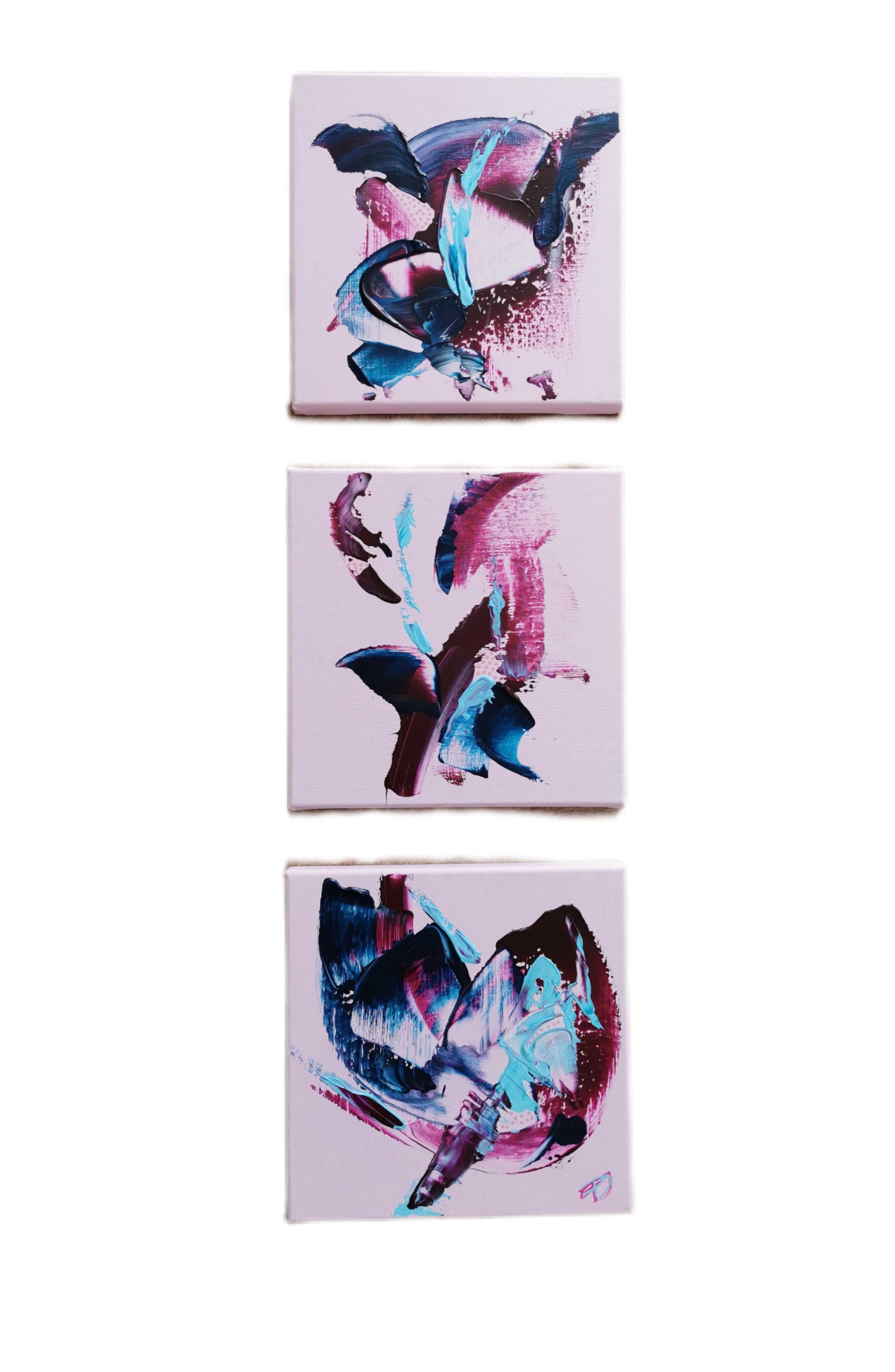 - UNTITLED - Unikat on canvas 25x25cm SOON FOR SALE