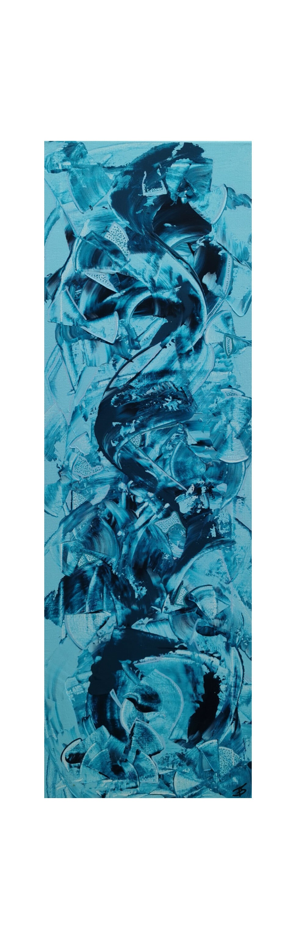 - Ice Ice Baby - Unikat on canvas 30x90cm