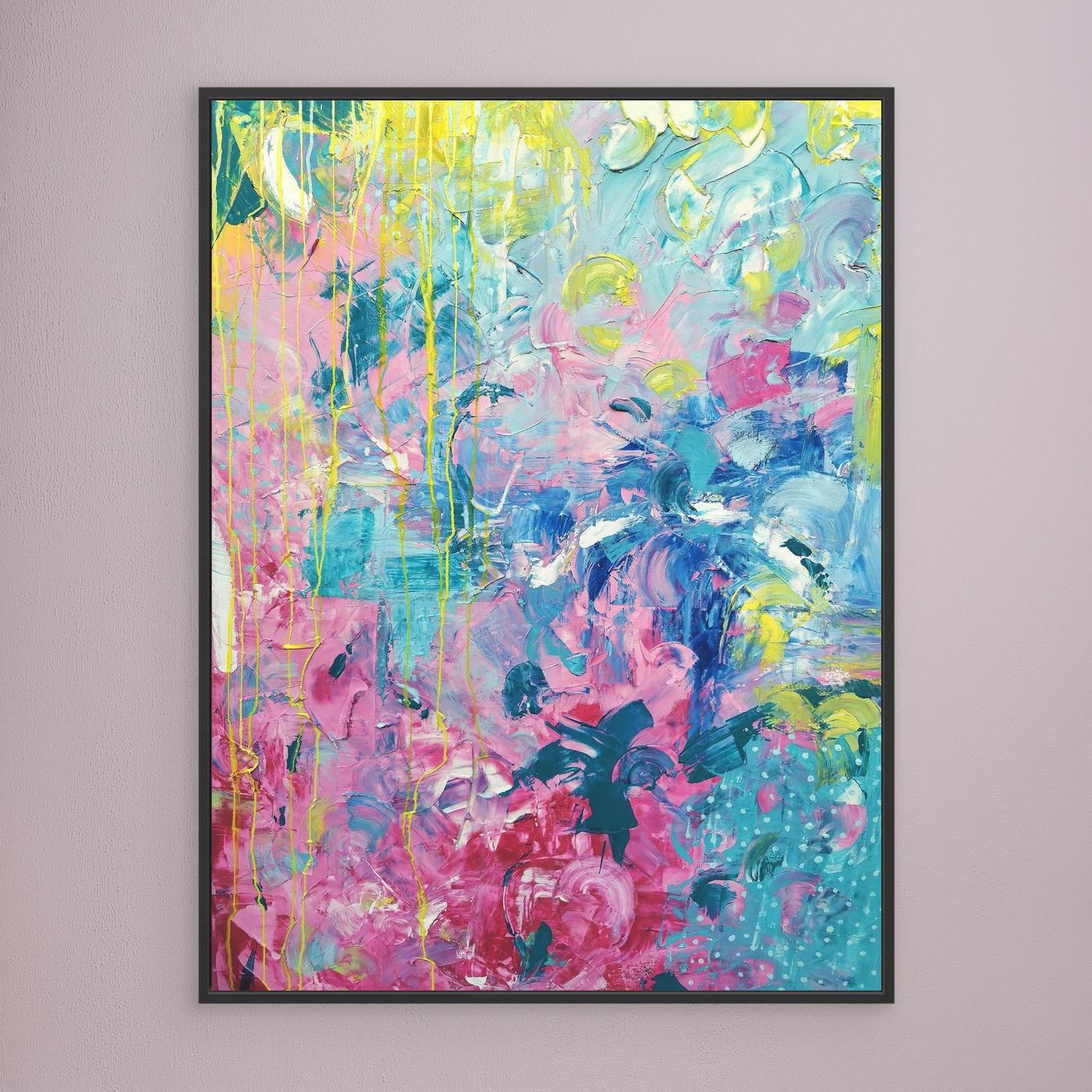 - SEA PRINT on canvas - wooden/white/black frame