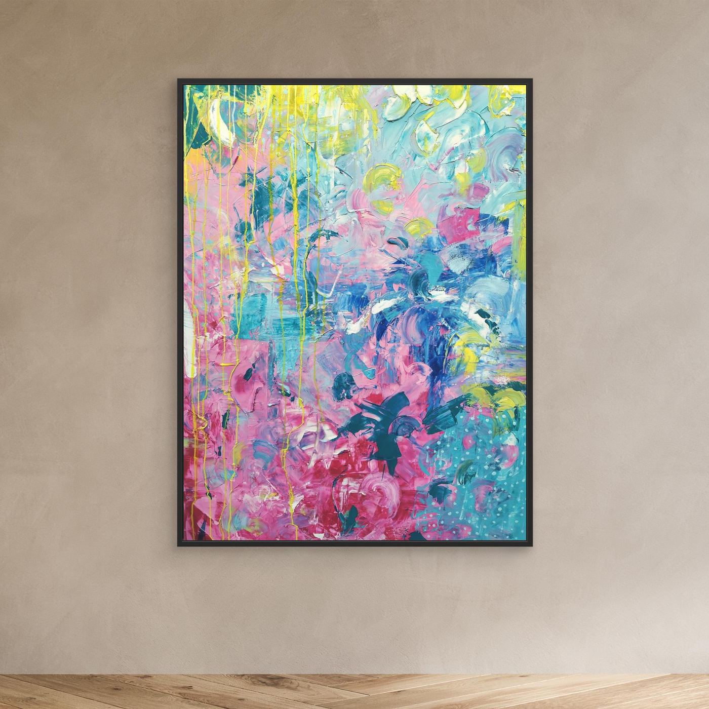 - SEA PRINT on canvas - wooden/white/black frame