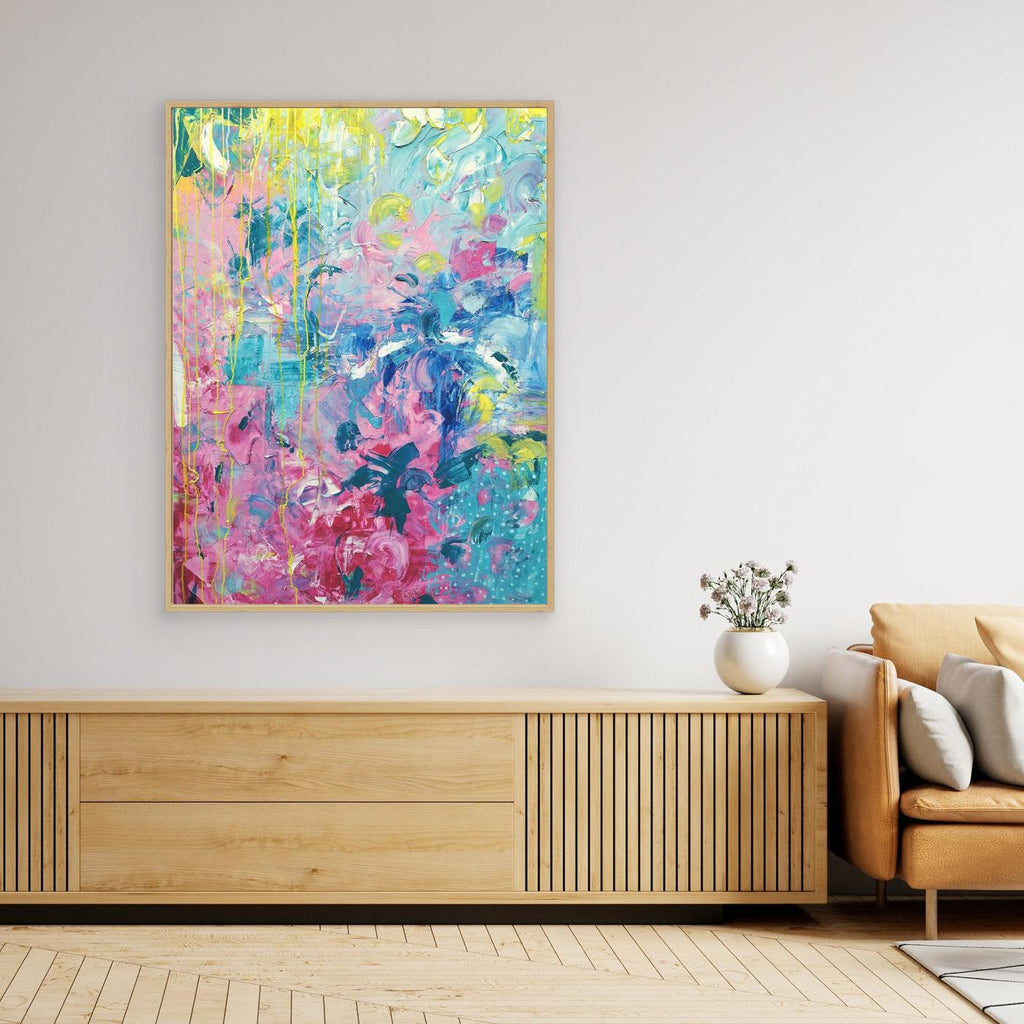- SEA PRINT on canvas - wooden/white/black frame