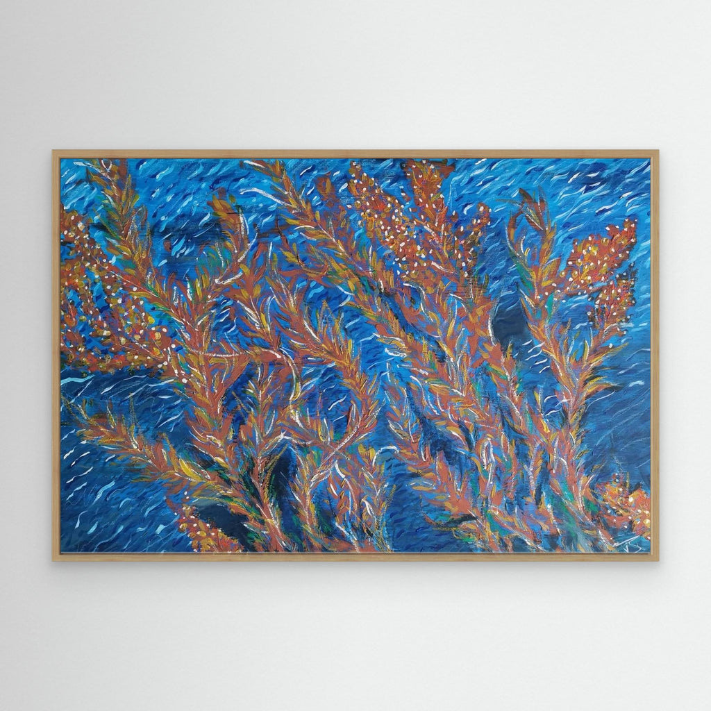 - UNTITLED - wooden/white/black frame