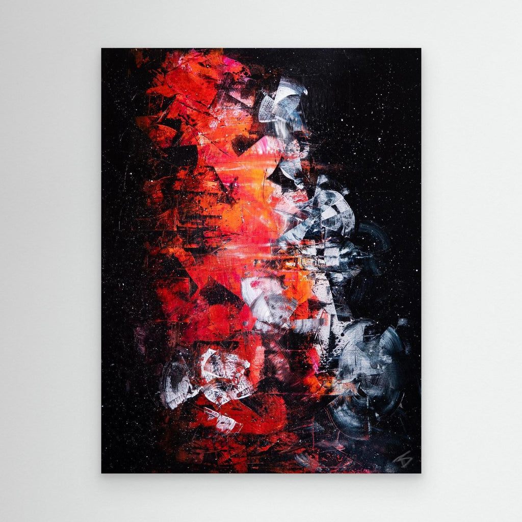 - UNIVERSE PRINT on canvas - wooden/white/black frame