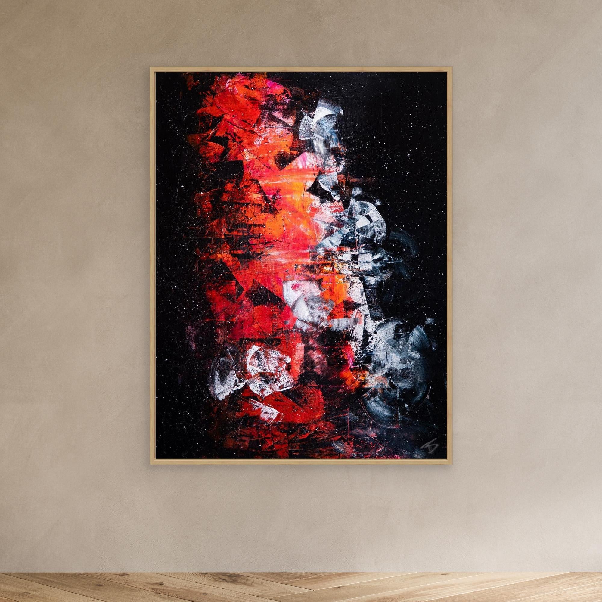 - UNIVERSE PRINT on canvas - wooden/white/black frame
