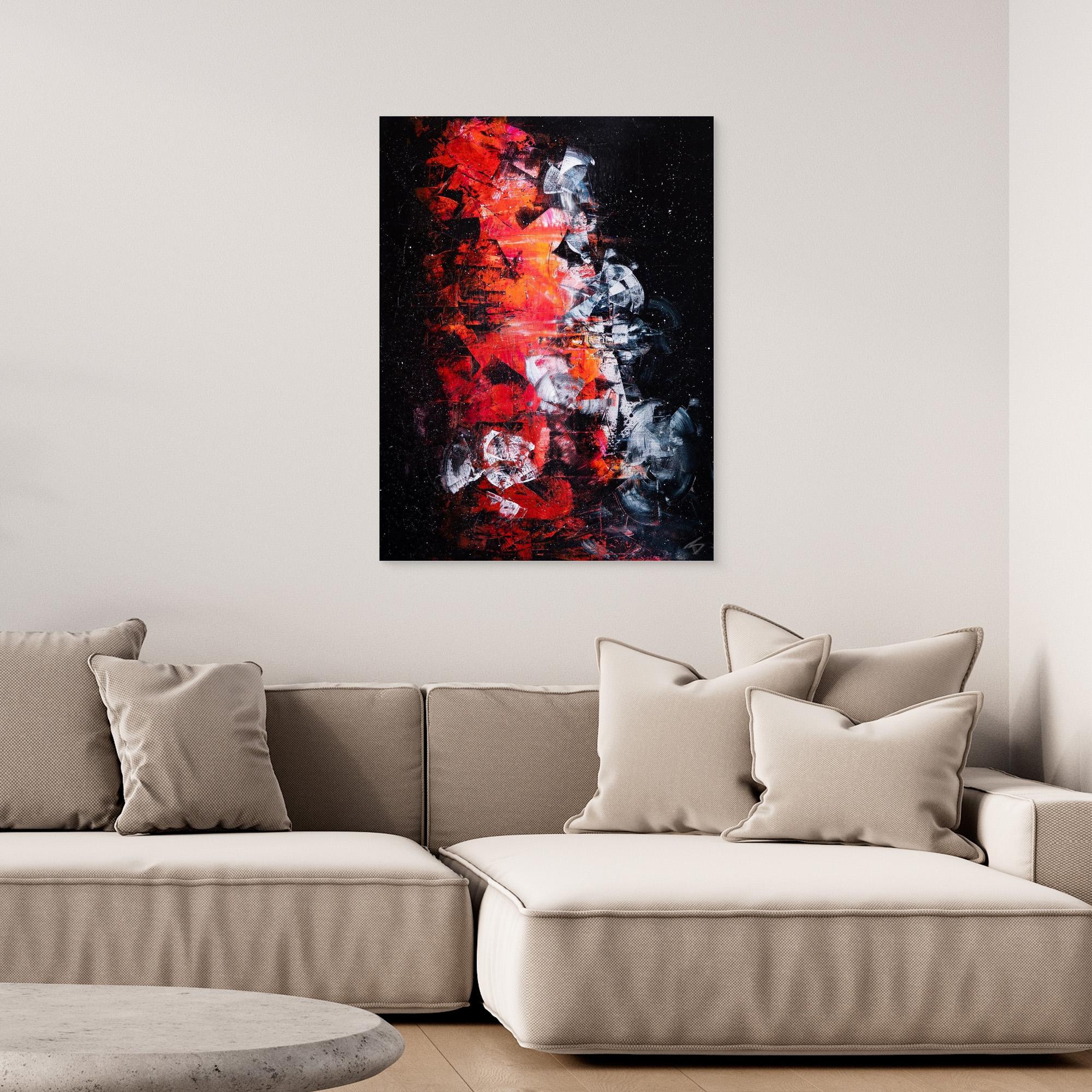 - UNIVERSE PRINT on canvas - wooden/white/black frame