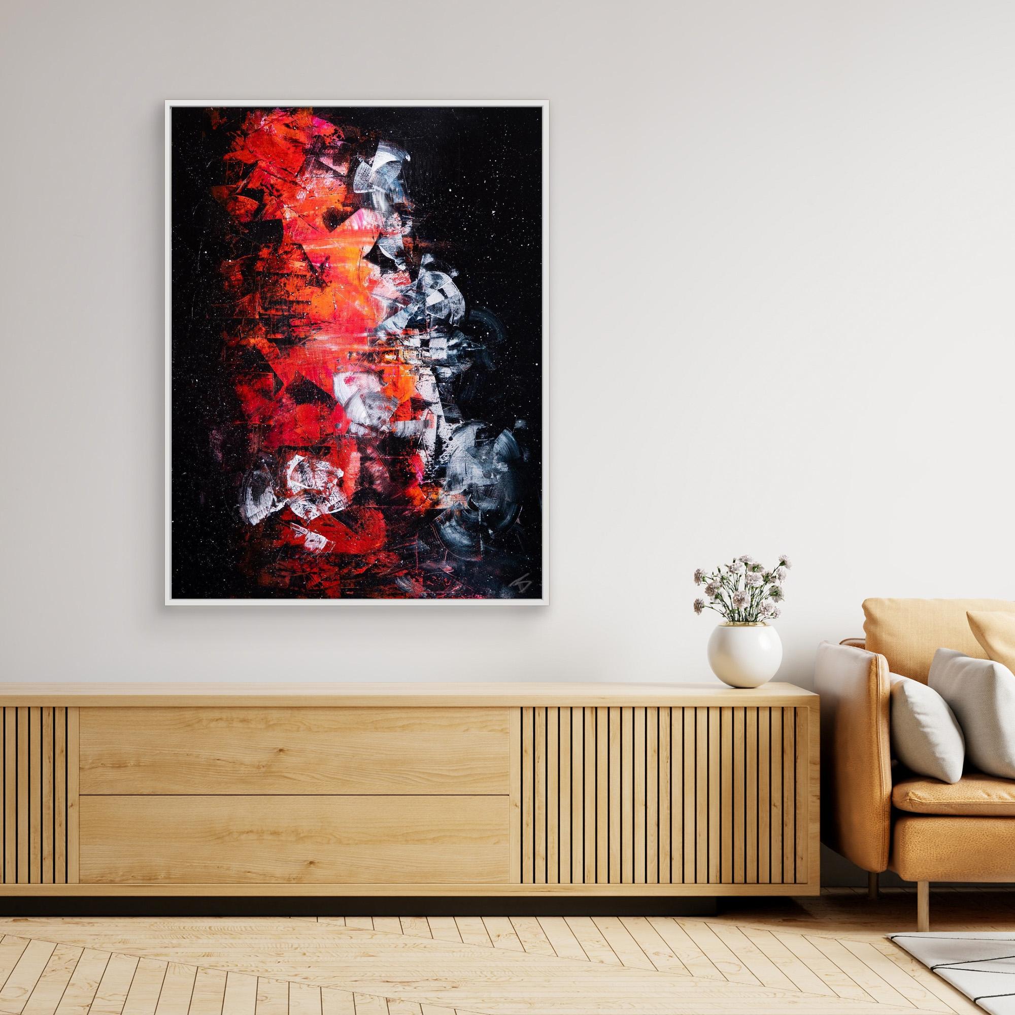 - UNIVERSE PRINT on canvas - wooden/white/black frame